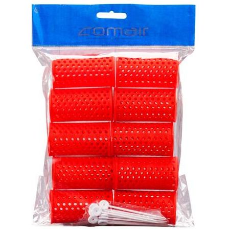 Comair Mesh Rollers Red :3011744 (10 Pcs/Pack) - Gtworld.de