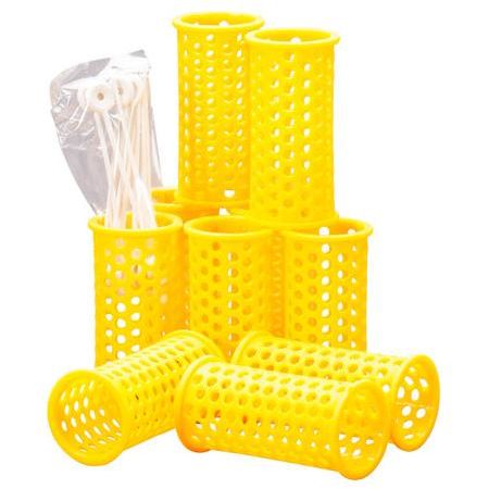 Comair Mesh Rollers Yellow : 3011743 (10 Pcs/Pack) - Gtworld.de