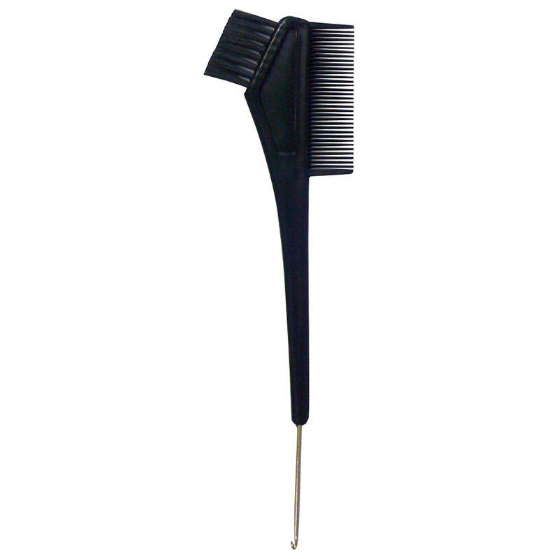 Comair Metal Rat Tail Comb and Brush - Black 764048 - Gtworld.de