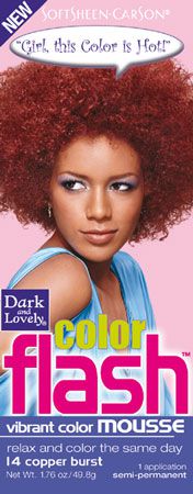 Dark and Lovely Soft Sheen - Carson Color Flash Vibrant Color Mousse 1.76 oz - Gtworld.de