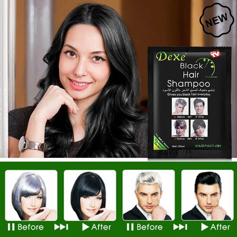 Dexe Black Hair Shampoo Classic 25ml*10 Sachets - Gtworld.de