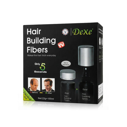 Dexe Hair Building Fiber Classic set KIT (Black &amp; Dark Brown) - gtworld.de