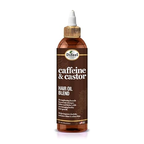Difeel Caffeine &amp; Castor Premium Hair Oil 8 oz - gtworld.de
