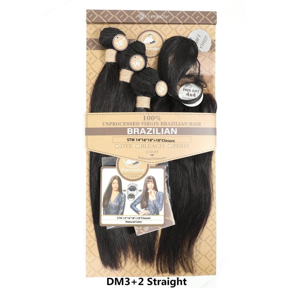 Dream Hair 100% Natural Brazilian Hair Top Wefts Natural Color 1 - gtworld.de