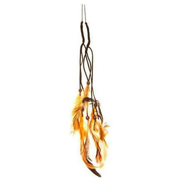 Dream Hair 2 Clip - In Feather Extensions 16&quot;/40Cm Synthetic Hair - Orange - Gtworld.de