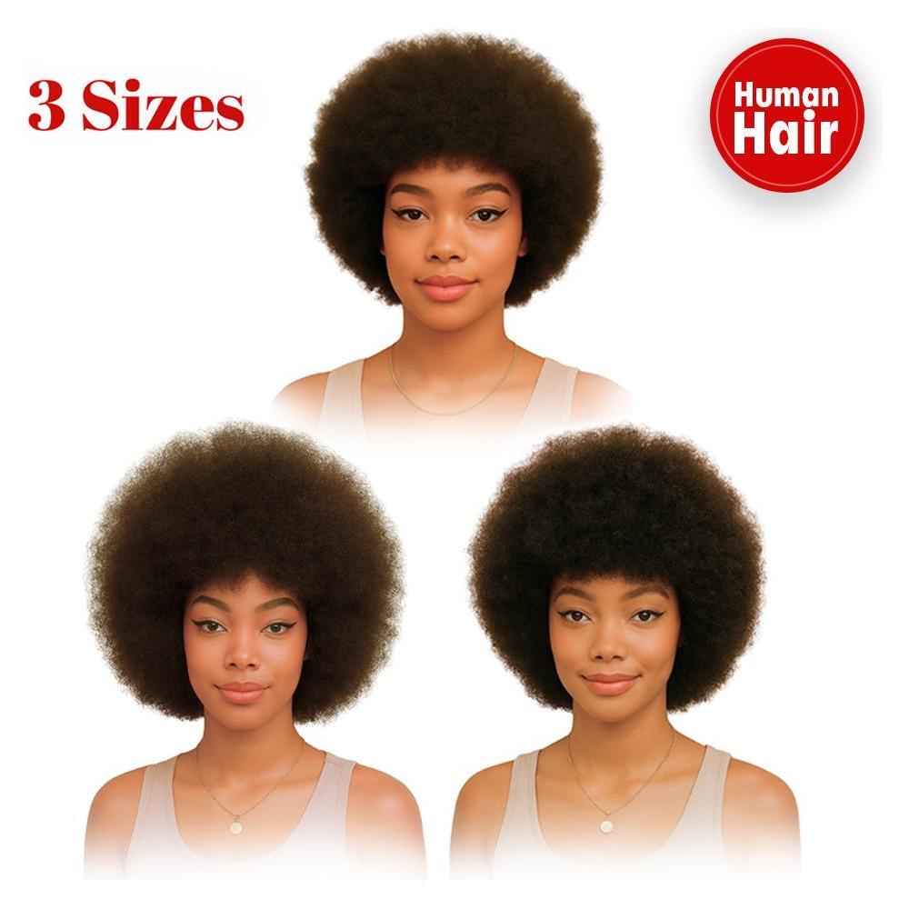 Dream Hair Afro Human Hair Wig Natural Color 12&