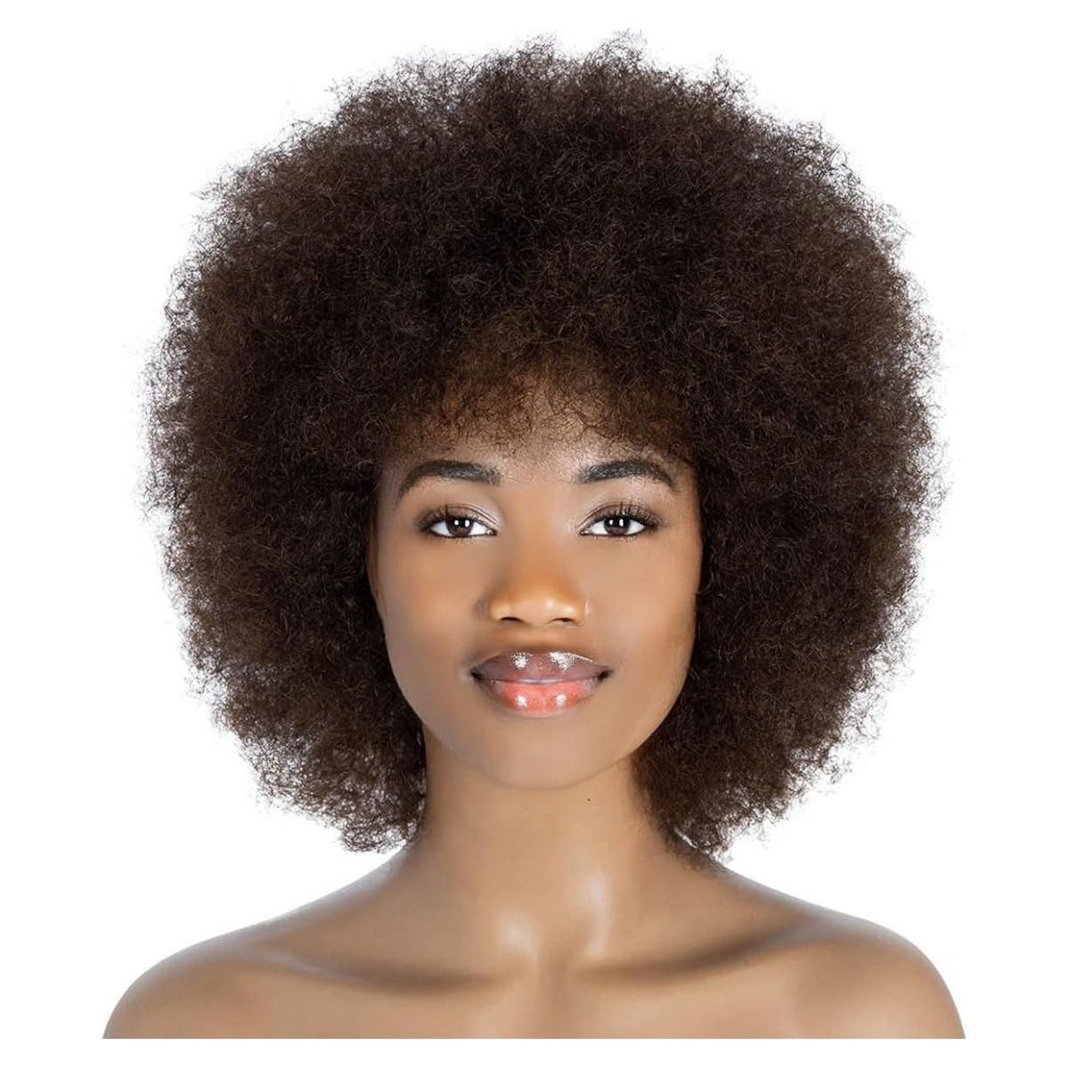 Dream Hair Afro Human Hair Wig Natural Color 12&