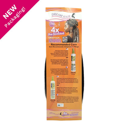 Dream Hair Braids Exception 4x Pre Stretched 100% Kunsthaar 4 pcs, 170g - gtworld.de