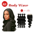 Dream hair Brazilian Hair Body Wave 4pcs + 14&