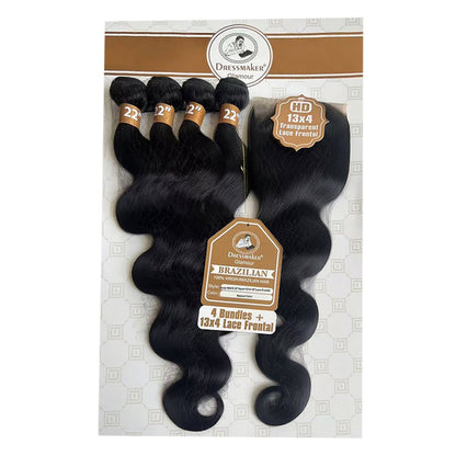 Dream hair Brazilian Hair Body Wave 4pcs + 14&