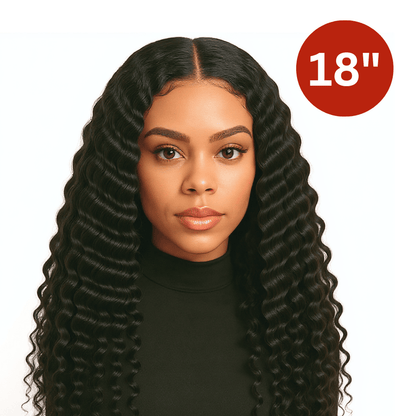 Dream hair Brazilian Hair Deep Wave 4pcs + 14&