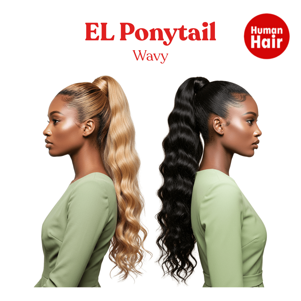 Dream Hair El Ponytail Wavy Human Hair 22&quot; &amp; 24&quot; - gtworld.de