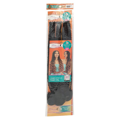 Dream Hair French Curl Crochet Braided X3 Pcs 22" &amp; 16" - gtworld.de