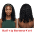 Dream Hair Half Wig Burmese Curl Natural color 16"/20" - gtworld.de