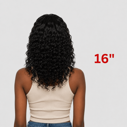 Dream Hair Half Wig Deep Wave Natural color 16"/20" - gtworld.de