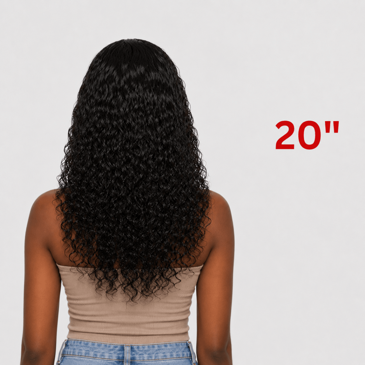 Dream Hair Half Wig Deep Wave Natural color 16"/20" - gtworld.de