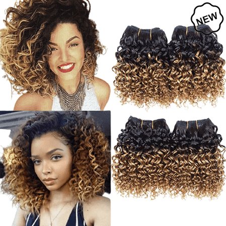 Dream Hair Kinky curly Weft 3pcs, 6"/15cm Human Hair - gtworld.de