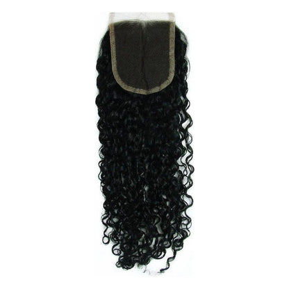 Natural Brazilian A Hand Made Closure Deep Wave 16&quot;