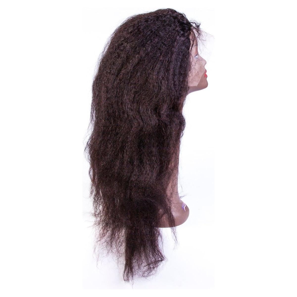 Dream Hair Natural Brazilian Hair Top Perücke Kinky Straight :Natural - Gtworld.de