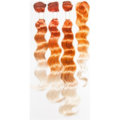 Dream Hair Ombre Kunsthaar Tressen 4Pcs - Gtworld.de