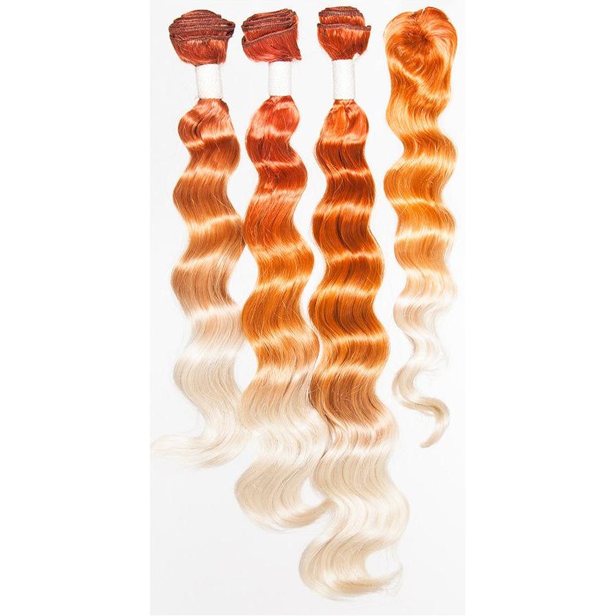 Dream Hair Ombre Kunsthaar Tressen 4Pcs - Gtworld.de