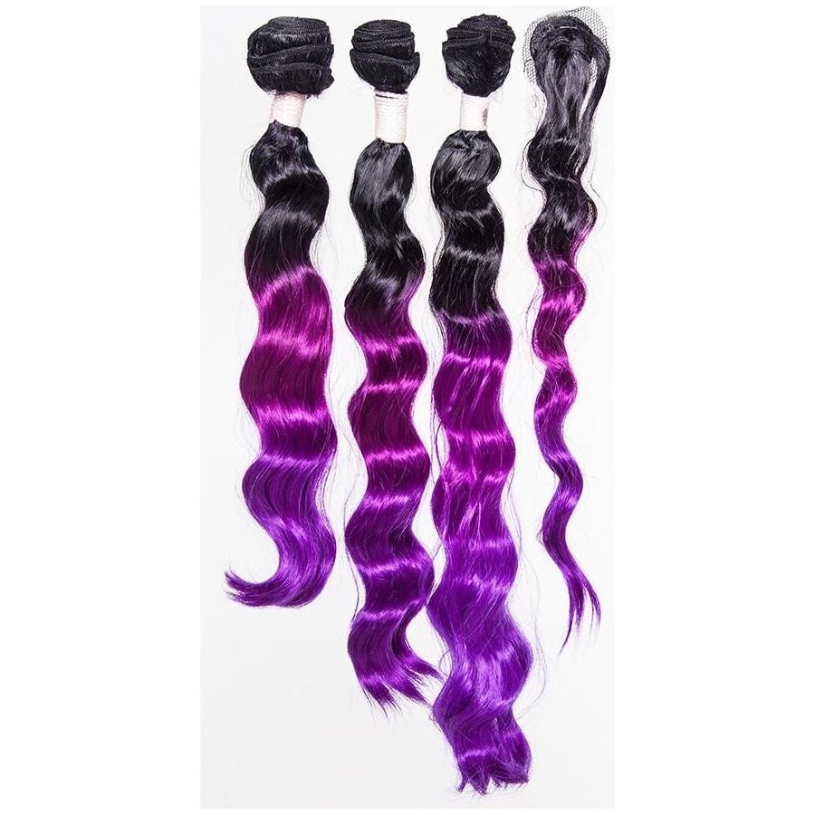 Dream Hair Ombre Kunsthaar Tressen 4Pcs - Gtworld.de