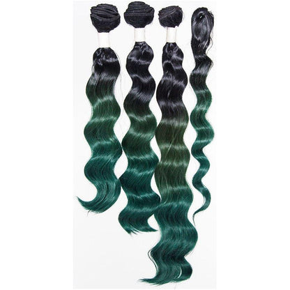 Dream Hair Ombre Kunsthaar Tressen 4Pcs - Gtworld.de