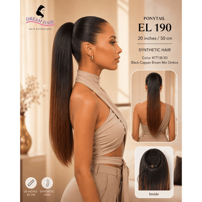 Dream Hair ponytail EL 190 20"/50cm Synthetic Hair - gtworld.de