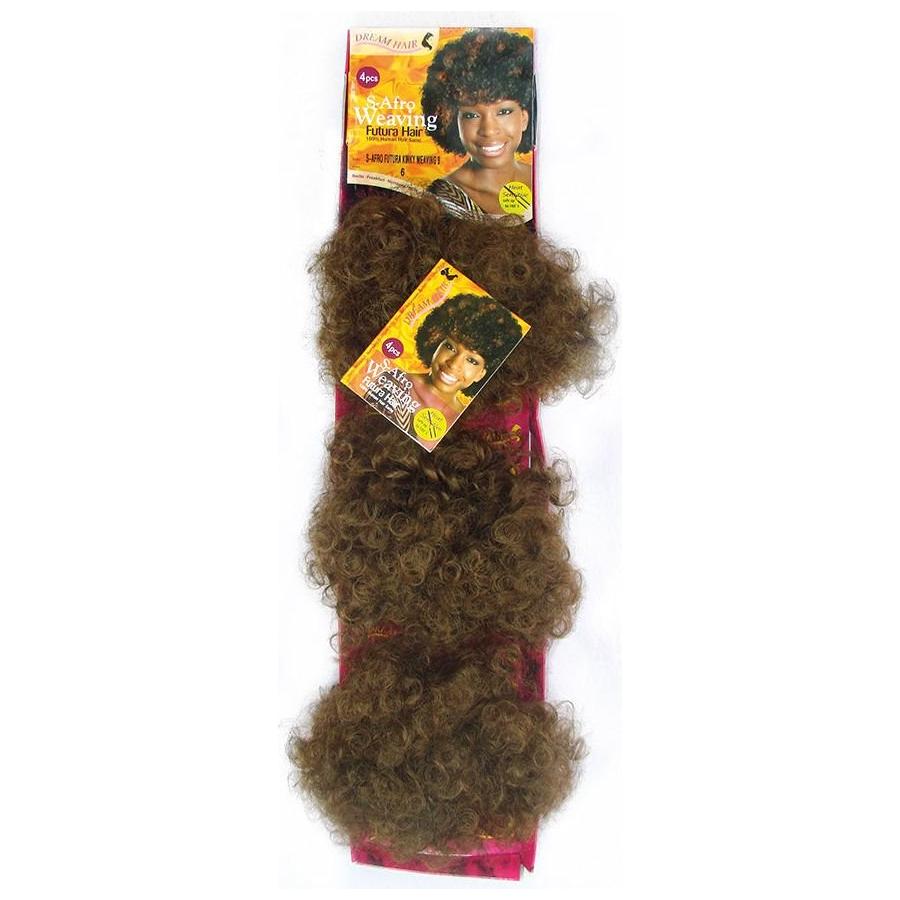 Dream Hair S - Afro Futura Kinky Weaving 9 Synthetic Hair 4 pcs. - Gtworld.de