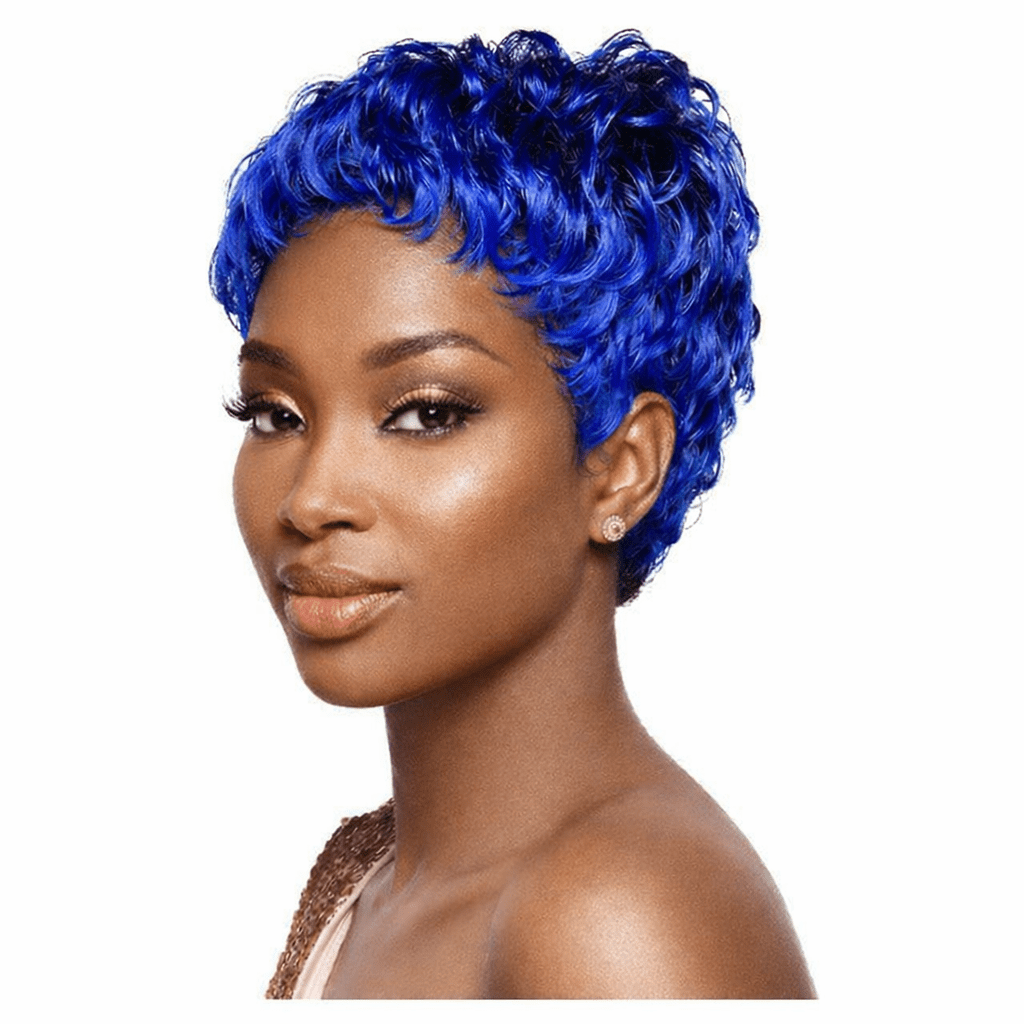 Dream Hair Wig Synthetic Hair, Kunsthaar Perücke, Color:Tt1B/Blue - gtworld.de