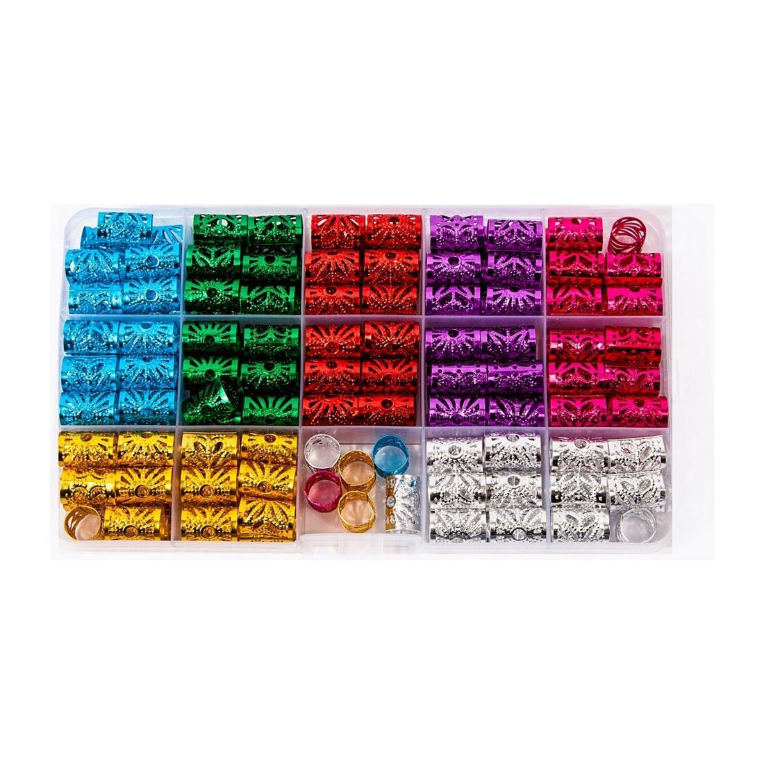 Dreamfix 170Pcs Hair Bead Vibrant Colors 7 Colors - gtworld.de