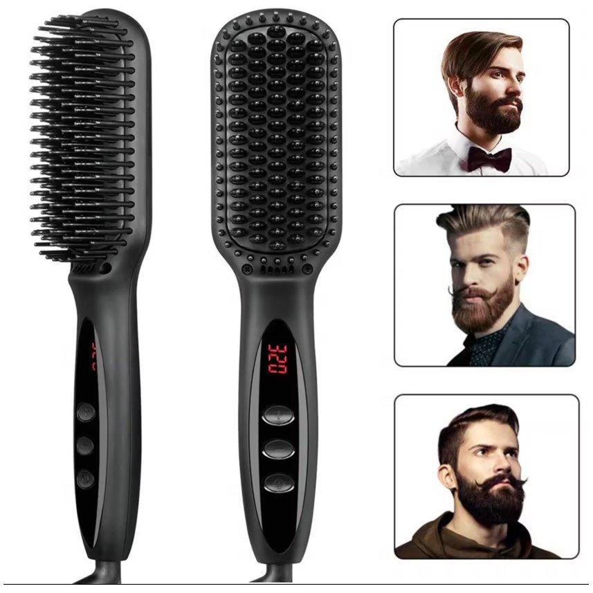 Dreamfix 2 In 1 Electric Ceramic Straightening Comb Rotating Brush 110 - 240V 50/60HZ 45 - 65W - Gtworld.de