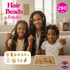 Dreamfix 290Pcs Hair Rings & Bead Jewelry 11 Style Gold - gtworld.de