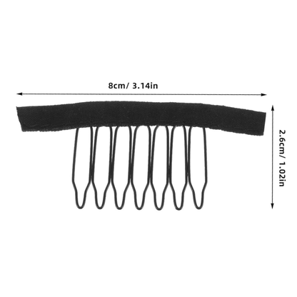 Dreamfix 6 - teeth Wig Clips Black (12 pcs) - gtworld.de