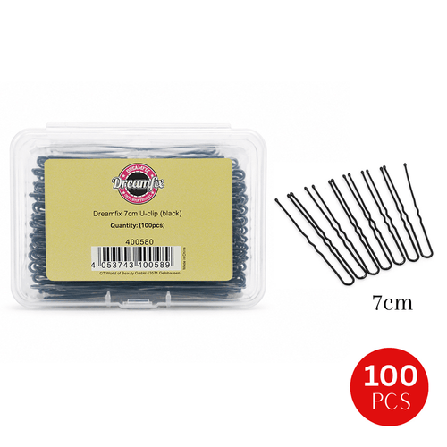 Dreamfix 7cm U-clip Black (100 pcs)