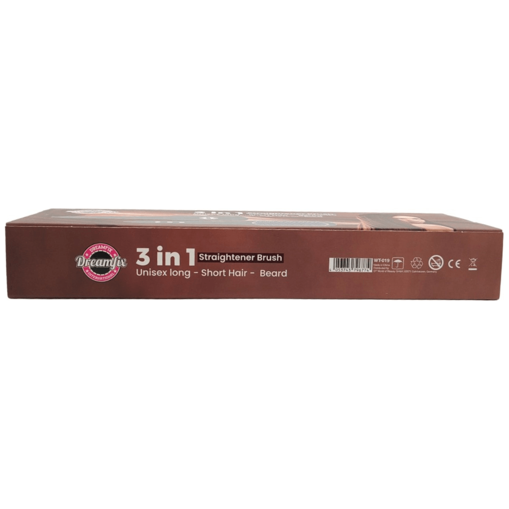 Dreamfix Adjustable Heated Straightening Ceramic Brush (Black) - gtworld.de