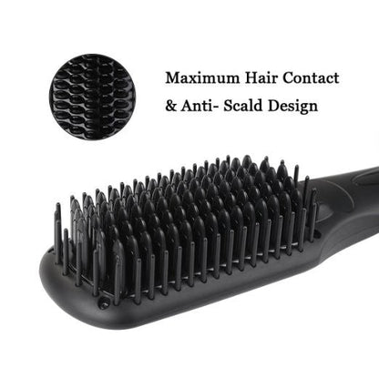 Dreamfix Adjustable Heated Straightening Ceramic Brush (Black) - gtworld.de