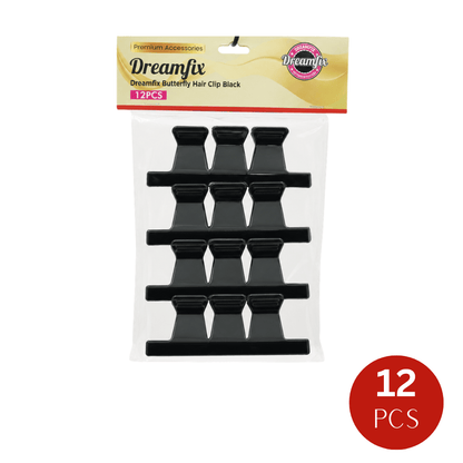 Dreamfix Butterfly Hair Clip Black (12 pcs) - gtworld.de