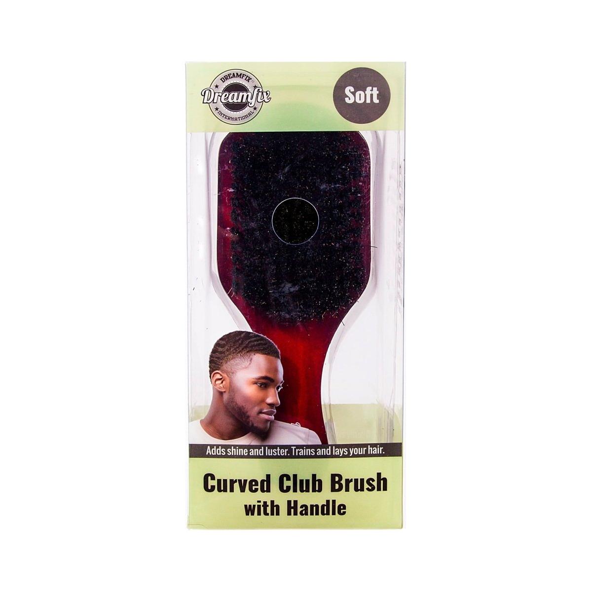 Dreamfix Curved Club Brush with Handle Soft /Hard - gtworld.de