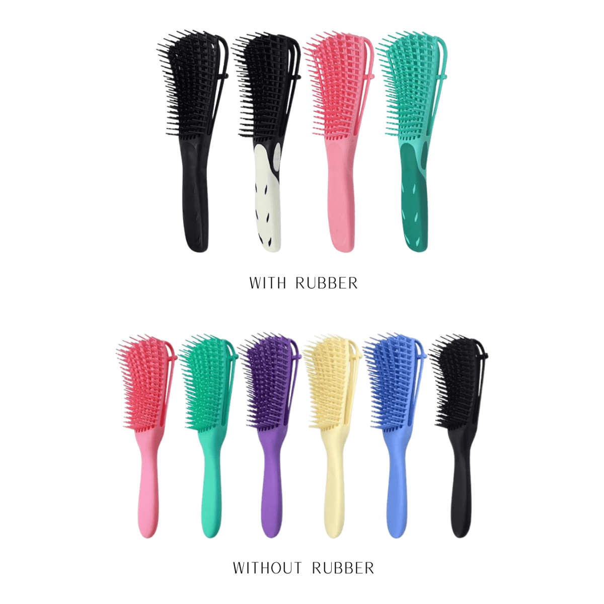 Dreamfix Detangler Hair Brush without/With Rubber Assorted - gtworld.de