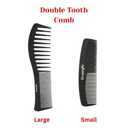 Dreamfix Double tooth Comb Black (Small &amp; Large) - gtworld.de