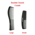 Dreamfix Double tooth Comb Black (Small & Large) - gtworld.de