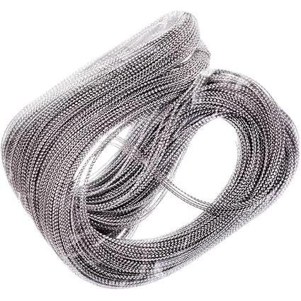 Dreamfix Gold &amp;Silver Braided Hair Cord 1 meter String Accessories - gtworld.de