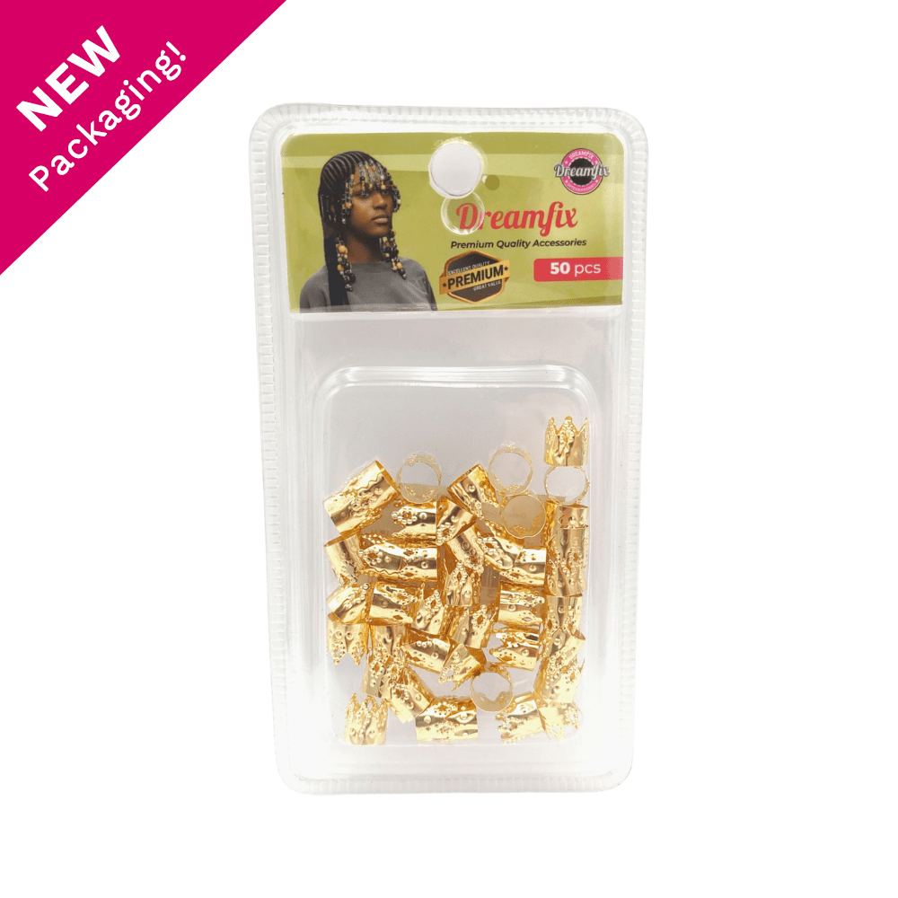 Dreamfix Gold &amp; Silver Crown Buckle Hair Beads Ring 24pcs - gtworld.de