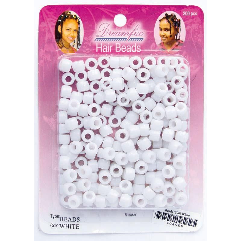 Dreamfix Hair Beads/Haarperlen, White, 200er Pack - Gtworld.de