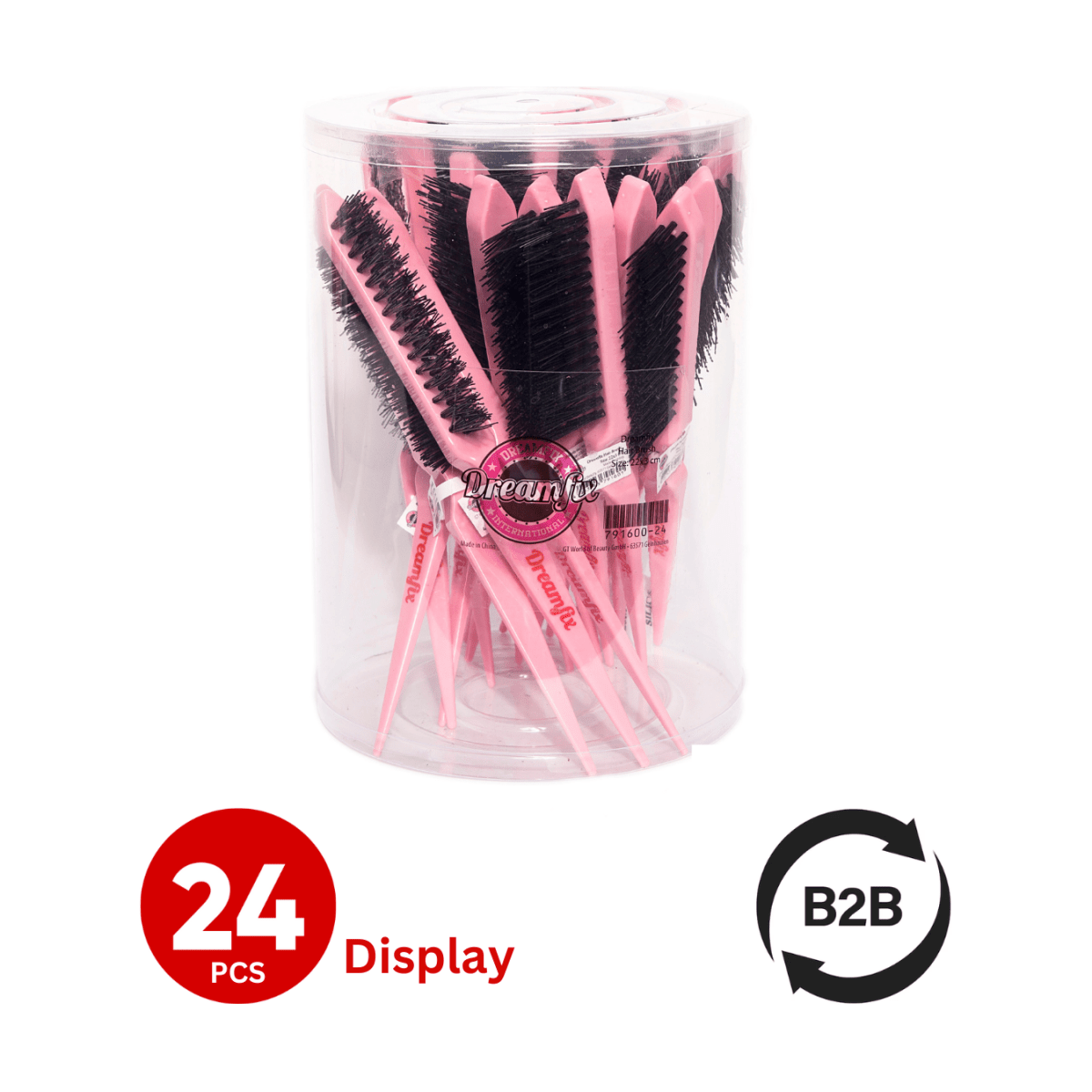 Dreamfix Hair Brush Pink Size : 22*3cm - gtworld.de