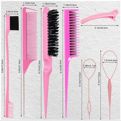 Dreamfix Hair Comb Set Pink (10 pcs) - gtworld.de