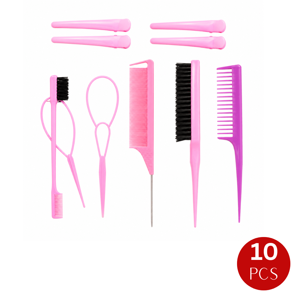 Dreamfix Hair Comb Set Pink (10 pcs) - gtworld.de