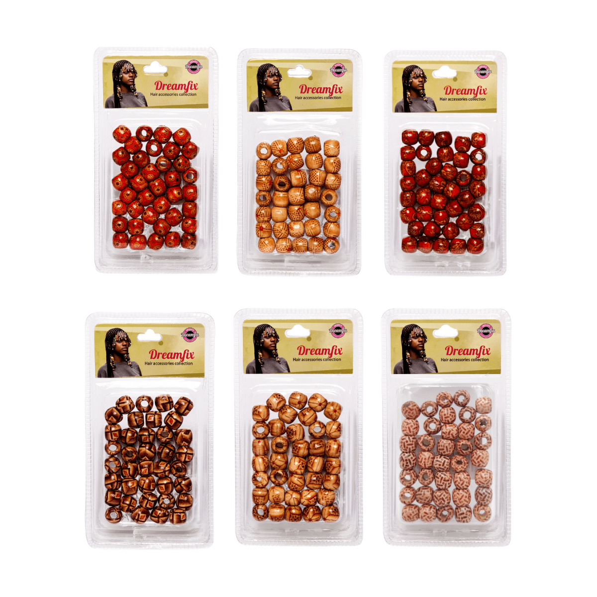 Dreamfix Hair Wood Beads For Children - gtworld.de