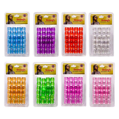 Dreamfix Jumbo Hair Beads Transparent - gtworld.de